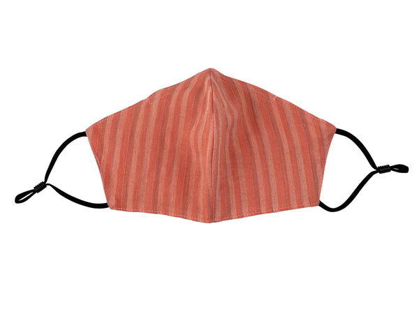 Adults - Fridaze 100% Linen Face Mask incl. one PM 2.5 Filter - Spice Stripes