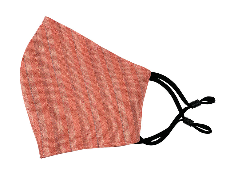 Children - Fridaze 100% Linen Face Mask incl. one PM 2.5 Filter - Spice Stripes