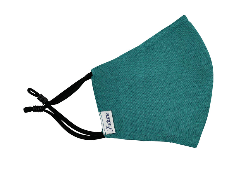 Adults - Fridaze 100% Linen Face Mask (No Filter Included)  - Topaz