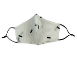 Adults - Fridaze 100% Linen Face Mask (No Filter Included) - White Rectangles