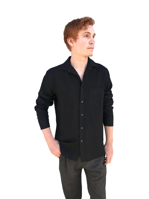 Fridaze Wrinkle-Resistant 100% Linen Men’s Shirt, Regular Fit, Long Sleeve - AA9202